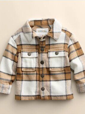 Little Co. by Lauren Conrad Organic Cotton Plaid Shacket Unisex 9 Months